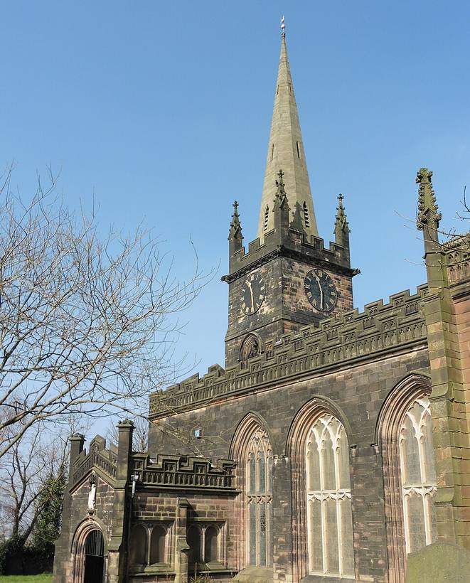 St Bartholomew's Church on the hill above Wednesbury